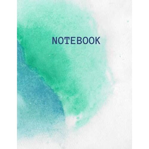 Notebook: College Rule Journal , Blue Stripes Notebook , Blue Ocean Journal , 8.5 X 11 , 100 Pages
