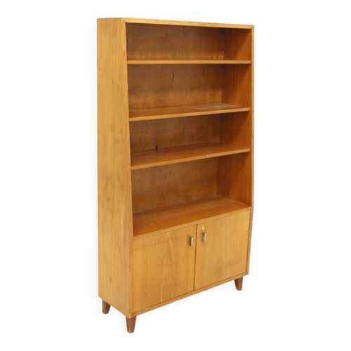 Bibliothque Scandinave En Orme Sude 1960 Bois