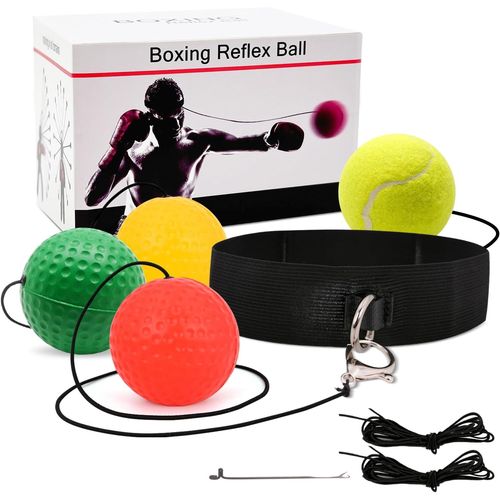 Balle Réflexe De Boxe, Balle De Boxe Avec Bandeau, Punching Ball, Sac De Frappe, Enfants, Adulte
