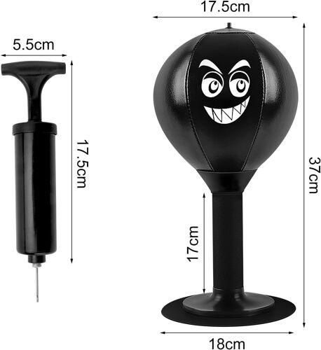 Punching Ball De Bureau, Boxe Table Stress Buster Sur Pied Punching Ball Ballon Balle De Boxe Sac De Frappe Sur Pied Avec Ventouse Puissante Punchingball Tisch Ballon Boxe