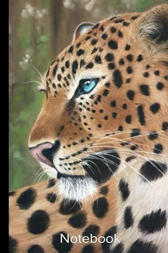 Leopard Notebook: Lined Journal With Leopard Artwork On The Cover, Great Present For Any Lover Of African Wildlife