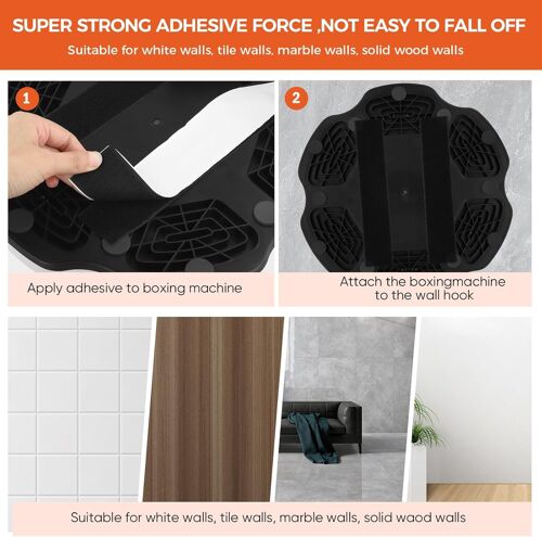 Machine de Boxe de Musique pour Enfants, Boxe Mural Musique Bluetooth Rechargeable à Montage Mural avec 3 Niveaux de Vitesse, Gants, Lumières Cool, Boxe Enfant