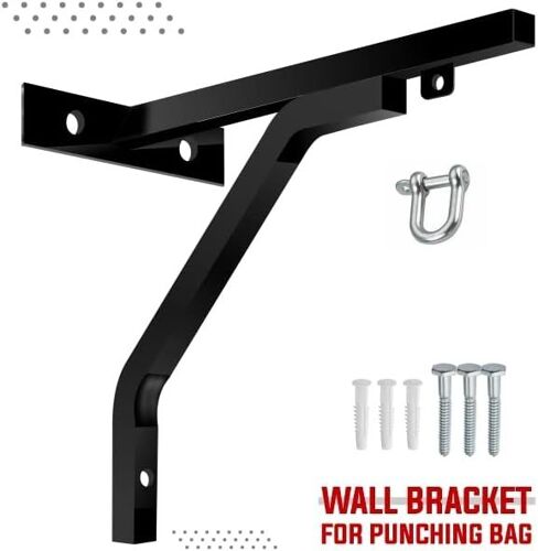 Support Mural Robuste De 45,7 Cm En Acier De Calibre 16 Avec Crochet Pivotant En D Pouvant Supporter Jusqu'à 100 Kg De Support Mural Pour Entraînement De Boxe, Mma, Kickboxing Et Muay Thai Avec
