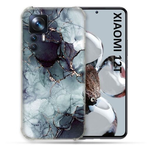 Coque Renforcée Pour Xiaomi 12T Texture Marbre Gris