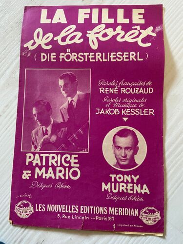 Partition "La Fille De La Foret"