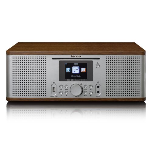 Radio avec internet, DAB, FM/ CD/ BT DIR-270WD Noyer-Argent