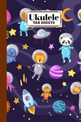 Ukulele Tab Sheets: Ukulele Chord Diagrams / Blank Ukulele Tablature Notebook With Space Animals Cover By Carsten Binder