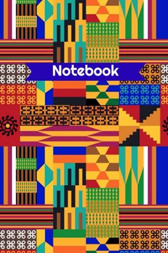 Notebook : African Inspired Design - College Ruled Lines - Portable 6 X 9 - 100 Pages: Colorful Sleek Design - Elegant Notebook - Makes A Great Gift -