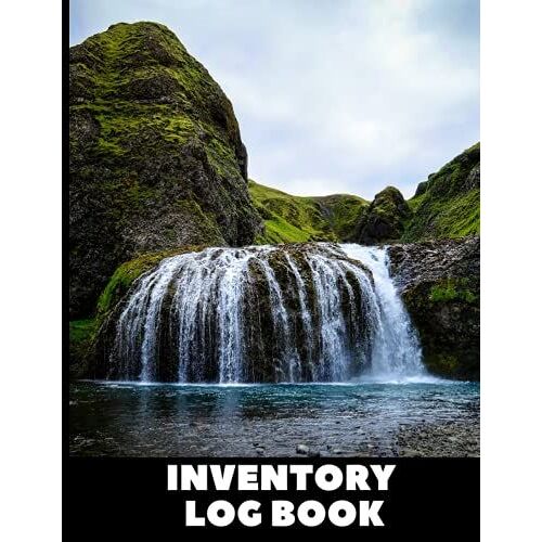 Inventory Log Book / For Business / Stock Record Book Organizer Log Book / Cover Waterfall