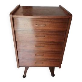 Commode 5 Tiroirs Annes 50 Marron