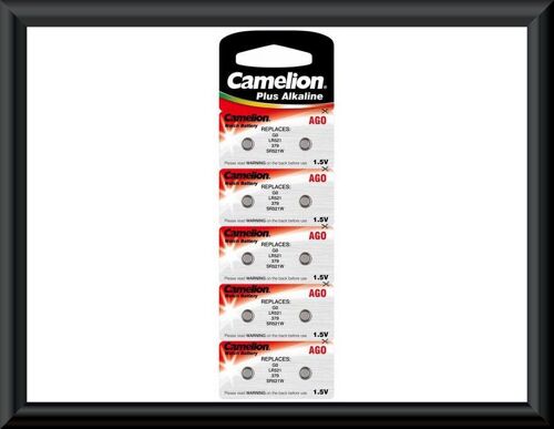 10 Piles Alcaline Camelion Ag0-Lr521-G0-379-Sr521W 1.5V Ref Inf546
