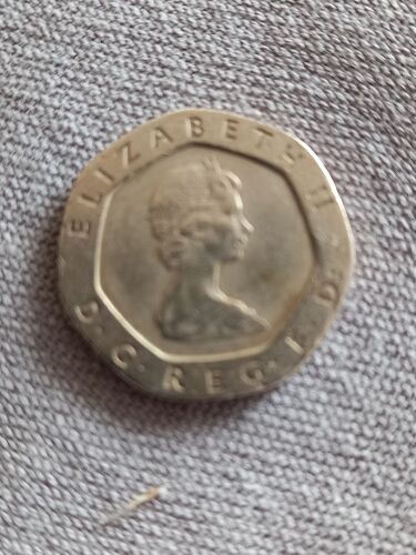 Pièce De 20 Pence Rare Elisabeth Ii 1982