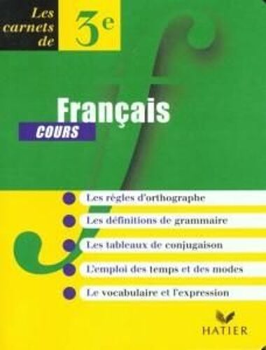 Les Carnets De 3eme Français Cours