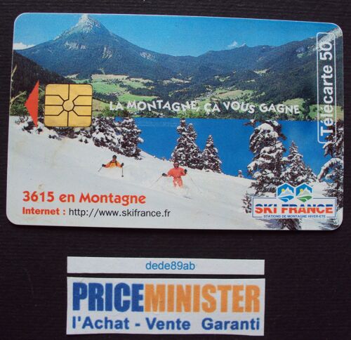 Télécarte 50 Unités..La Montagne ,Ça Vous Gagne..Ski France..