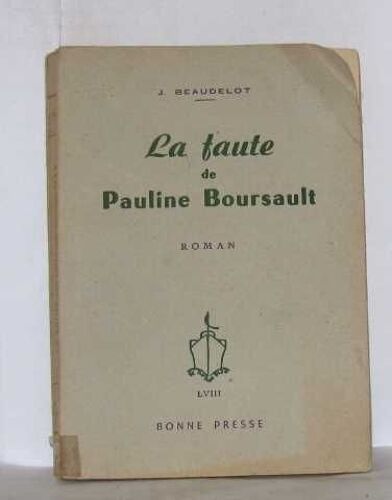La Faute De Pauline Boursault