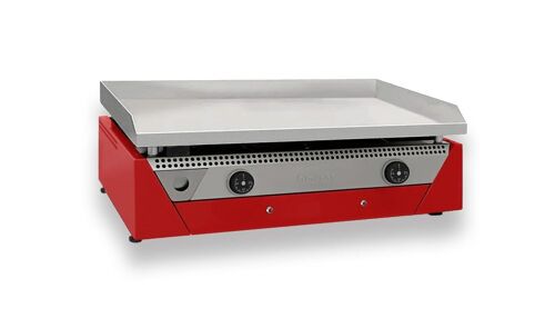 Plancha électrique CHROME DUR RAINBOW rouge 70cm