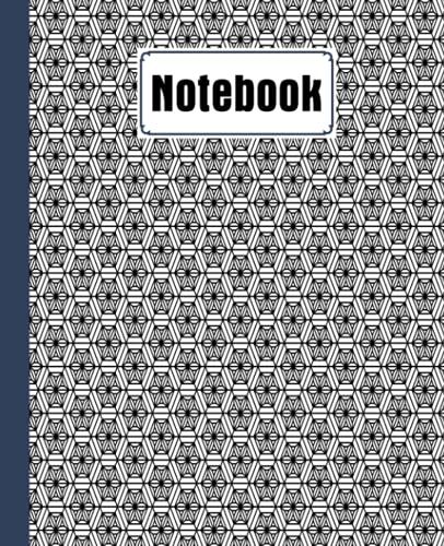 Notebook: Hexagons Cover Composition Notebook - College Ruled, 120 Pages - Large 7.5" X 9.25" By Fredi Philipp