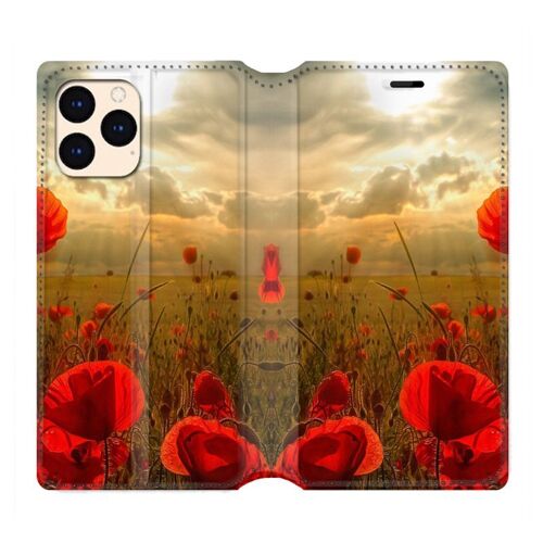 Housse Cuir Portefeuille Pour Iphone 12 Mini Fleur Housselicot