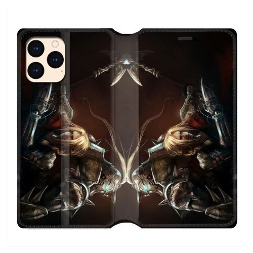 Housse Cuir Portefeuille Pour Iphone 12 Mini Manga Fullmetal Alchemist Frere