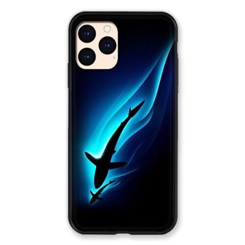 Coque Renforcée Pour Iphone 12 Mini Requin Noir