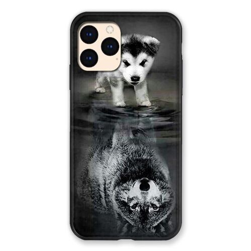 Coque Pour Iphone 12 Mini Chien Reflet