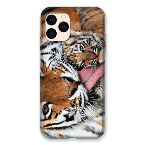 Coque Renforcée Pour Iphone 12 Mini Bebe Tigre