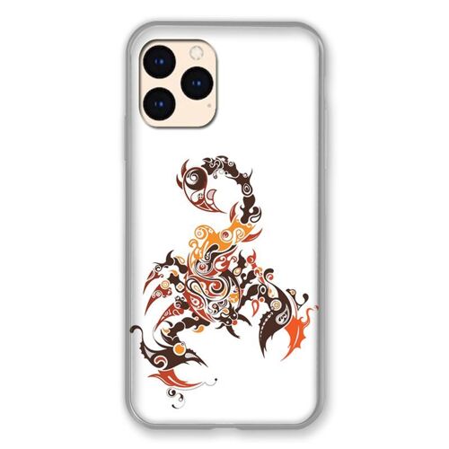 Coque Renforcée Pour Iphone 12 Mini Scorpion Blanc