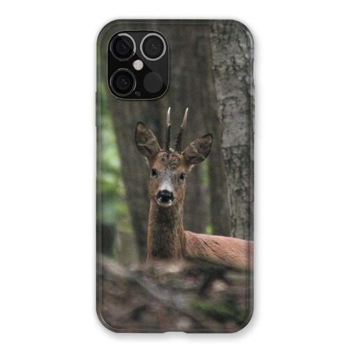 Coque Renforcée Pour Iphone 12 / 12 Pro Chasse Chevreuil Bois