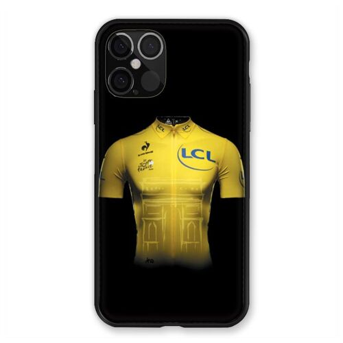 Coque Renforcée Pour Iphone 12 / 12 Pro Cyclisme Maillot Jaune