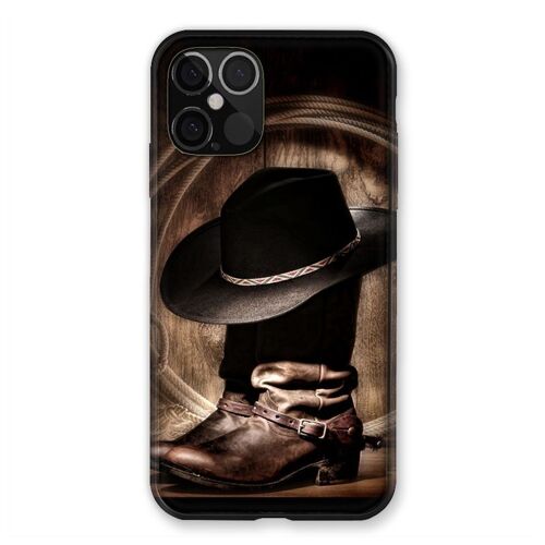 Coque Renforcée Pour Iphone 12 / 12 Pro Cow Boy Chapeau
