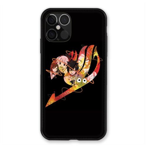 Coque Renforcée Pour Iphone 12 / 12 Pro Manga FAiry Tail Logo Noir