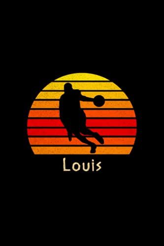 Louis Name Gift Personalized Basketball Notebook Planner, To Do List Journal For Sport Lovers: Pretty, High Performance, 6x9 Inch, To Do List, A5, ... Cm, 120 Pages, Daily Journal, Personalized