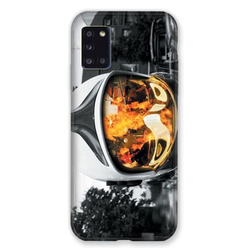 Coque Pour Samsung Galaxy A31 Pompier Casque Feu
