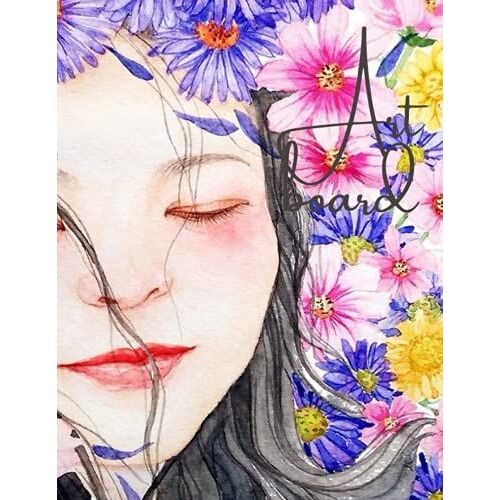 Art Board: 8.5*11 Inches (21.59*27.94cm) 150 White Page, Art Notebook