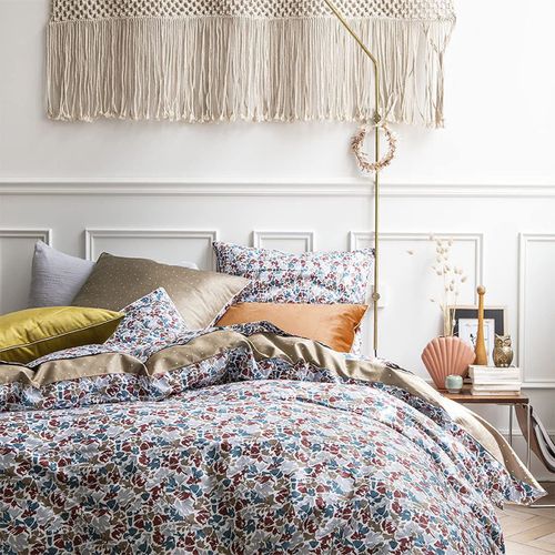 Housse De Couette Imprimée En Percale De Coton, Illusion
