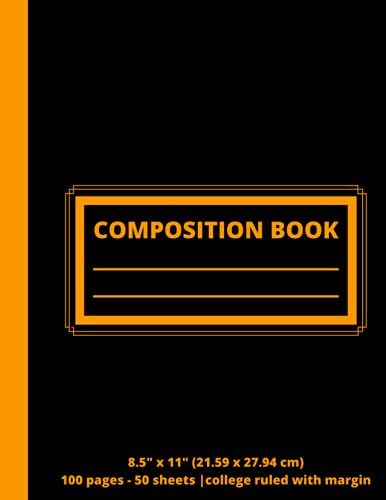 Composition Notebook For College Students & K-12 Grade School Students, 1 Subject, 8.5" X 11", College Ruled Paper, 100 Pages, 50 Sheets, Solid ... This Notebook (Back To School - Notebooks)