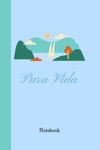 Summer Notebook: A Blue Cover With Pura Vida Title Journal Book Summer Daily Notes 120 Pages 6x9 Inches Dot Grad Interior