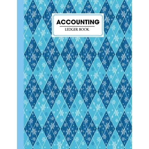 Accounting Ledger Book: Rhombuses Cover | For Bookkeeping | 6 Column | Size 8.5" X 11" By Valerie Fitzgerald