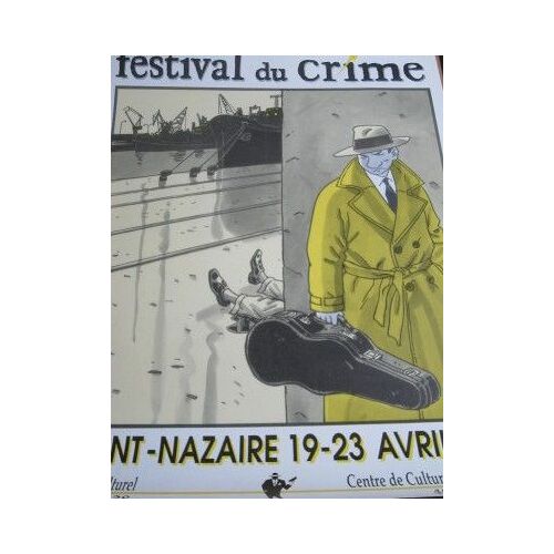 Affiche (50x35 Cm) :  Festival Du Crime, St Nazaire, 1989