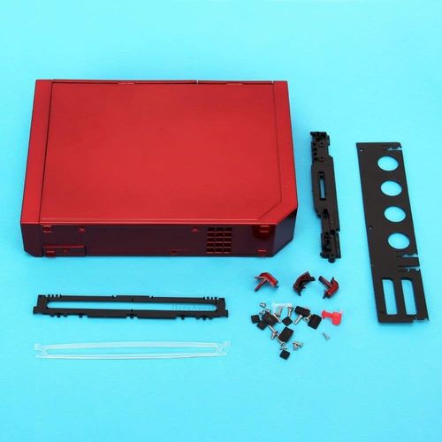 Rouge - Coque De Protection Complète Pour Console Nintendo Wii Étui Transparent Avec Bouton Avec Emballage De Vente Au Détail