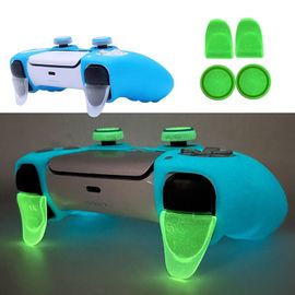 Bleu - Coque En Silicone Scintillante Pour Manette De Jeu Playstation 5 Ps5 Accessoires De Jeu