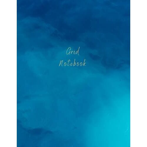 Grid Notebook: Ocean Blue - Graph Paper (4x4) Paperback Journal Style Notebook To Keep Track Of Your Graphs! Desktop-Sized 8.5x11 104 Pages