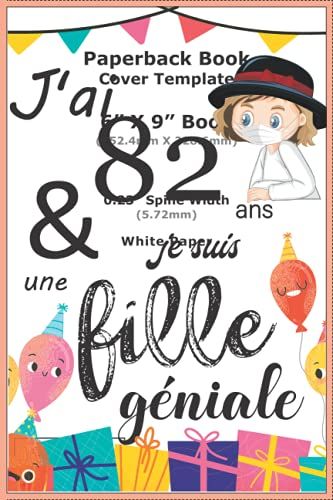 J'ai 82 Ans Et J'aime Les Lapins: Cahier D'anniversaire Noir Pour Les Femmes Et Filles 100 Pages Finition Mate 6x9 Pouces (French Edition)
