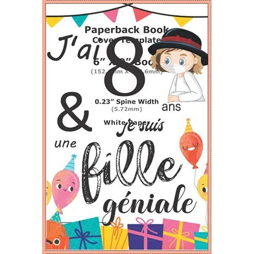 J'ai 8 Ans Et J'aime Les Lapins: Cahier D'anniversaire Noir Pour Les Femmes Et Filles 100 Pages Finition Mate 6x9 Pouces (French Edition)