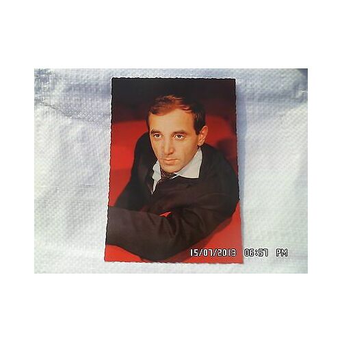 Carte Postale Photo Charles Aznavour Carbone Kores