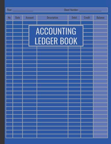 Accounting Ledger Book: Simple Ledger For Personal And Small Business Bookkeeping | Large Size 8.5 X 11 Inches 120 Pages