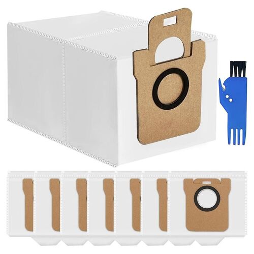 8 sacs à poussière pour L10S Ultra / L10 Ultra, pour aspirateur robot X10 +, sac de remplacement d'une capacité de 2,5 L
