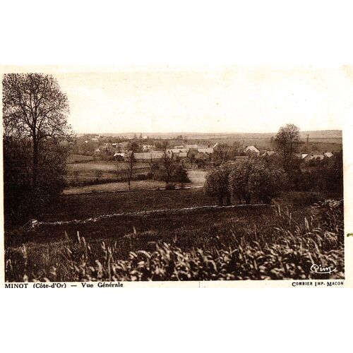 Carte Postale Ancienne, France, Côte D'or (21 ), Minot, Vue Générale