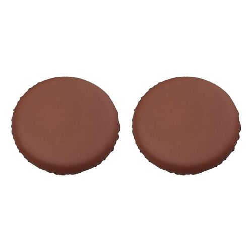 2PCS Round Bar Stool Cushion for 34-35cm Waterproof Bar Stool Covers Brown