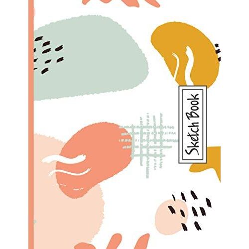 Girly Sketch Book Abstract Cover: Large Girly Sketch Book For Kids (8.5 X 11 In Bland Pages Sketchpad For Drawing And Doodling) | Sketch Books Edition